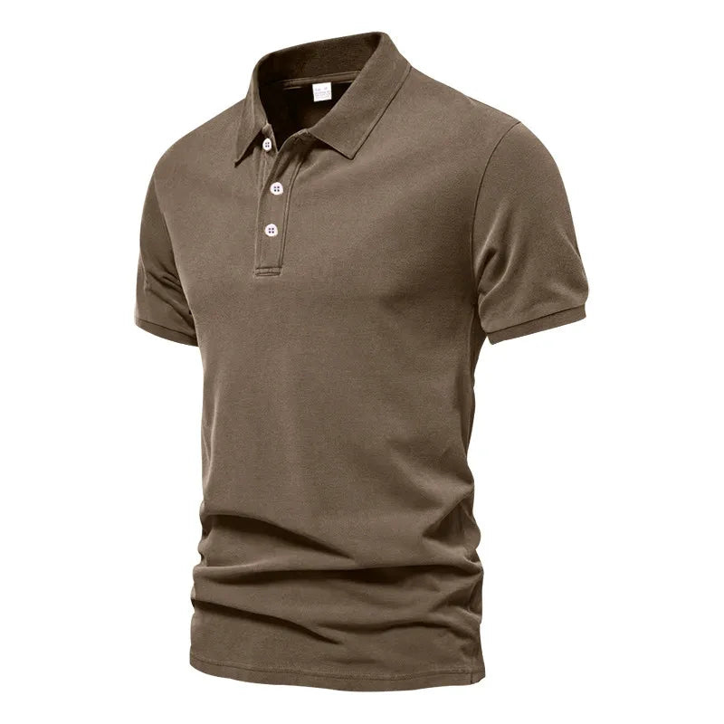 Levoire | Polo Manches Courtes Hommes Chic Braun