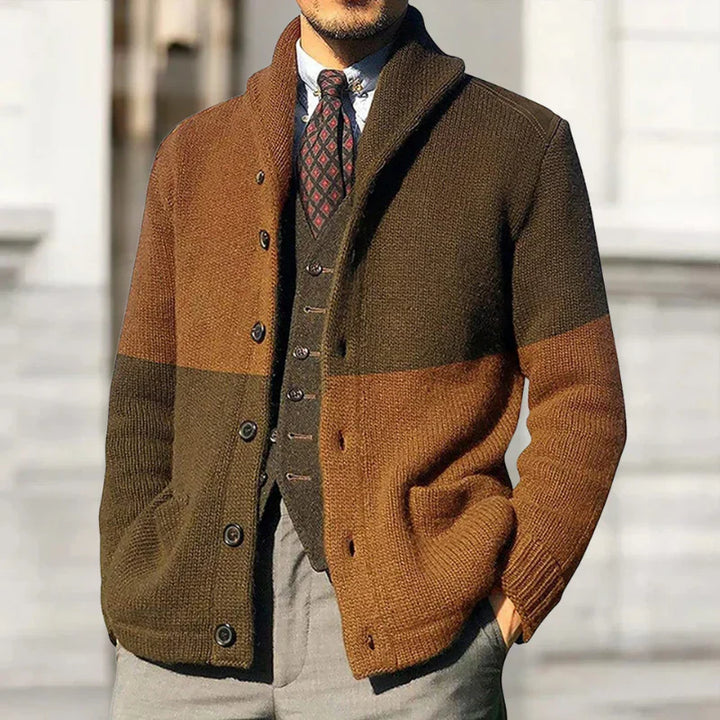Levoire | Cardigan Élégant Beige-Marron