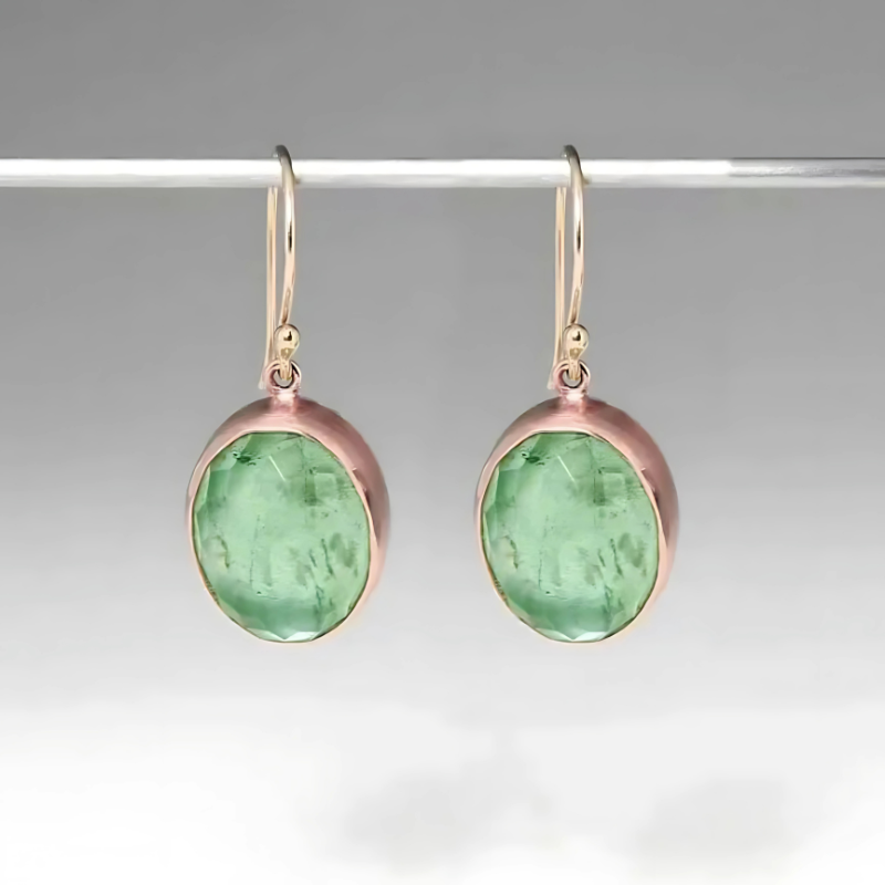 Levoire | Vert Émeraude Tippi Boucles D'Oreilles Vert 8 mm