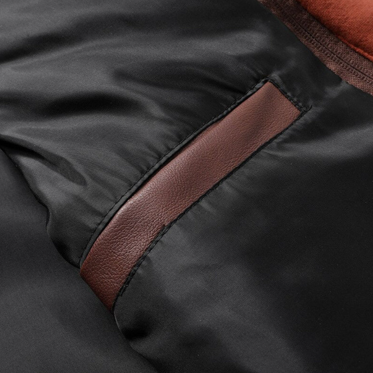 Levoire | Veste En Cuir Avec Capuche Pour Hommes