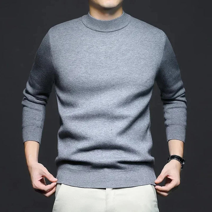 Levoire | Polo en maille fine pour hommes Gris