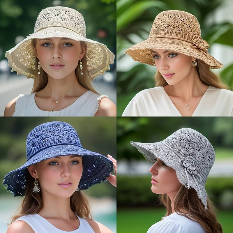 Levoire | Chapeau de soleil pliable à large bord élégant