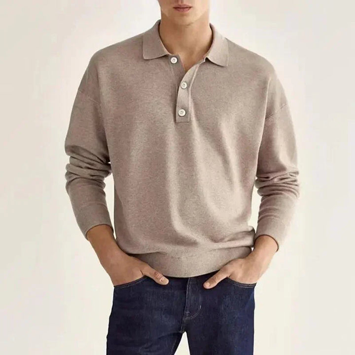 Levoire | Chemise polo à manches longues Beige