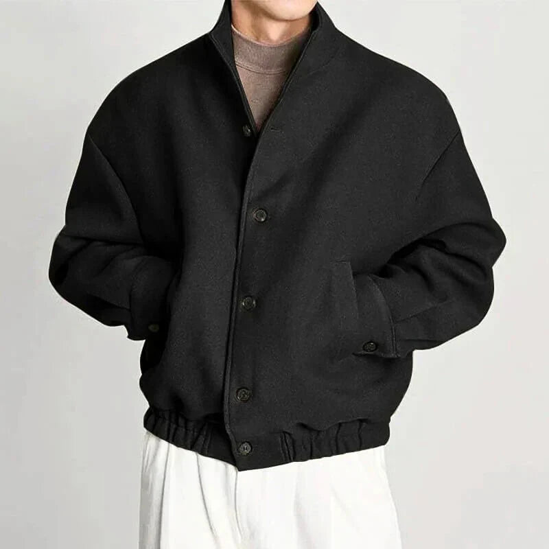 Levoire | Grandes tailles Blouson aviateur pour jours froids Noir