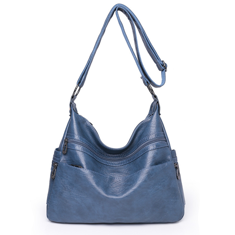 Levoire | Luxueux Sac En Cuir Élégant & Pratique Bleu foncé