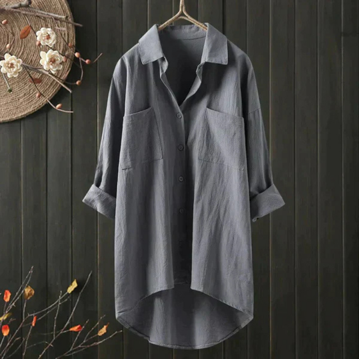 Levoire | T-Shirt Long Et Léger En Coton Gris