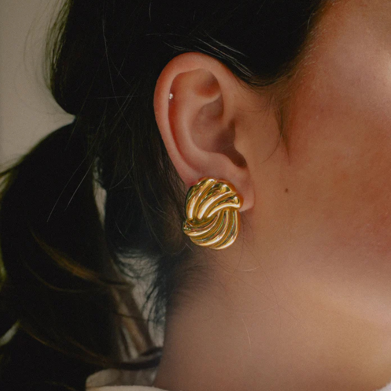 Levoire | Twist Knot Boucles D'Oreilles Design Élégant