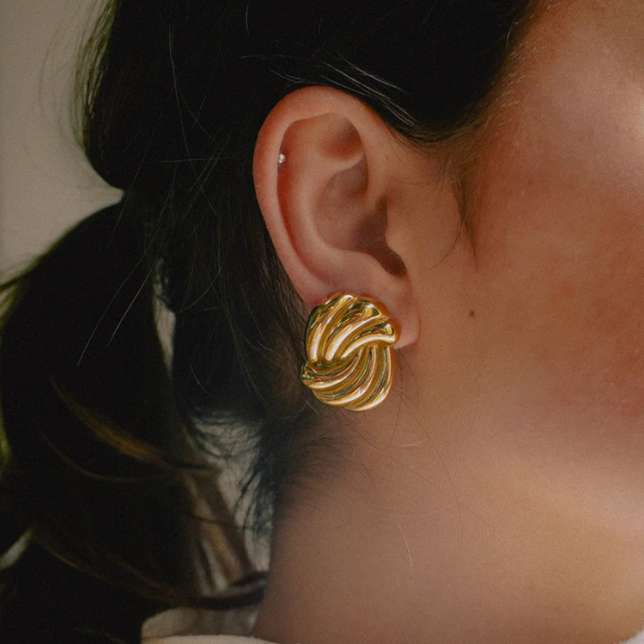 Levoire | Twist Knot Boucles D'Oreilles Design Élégant