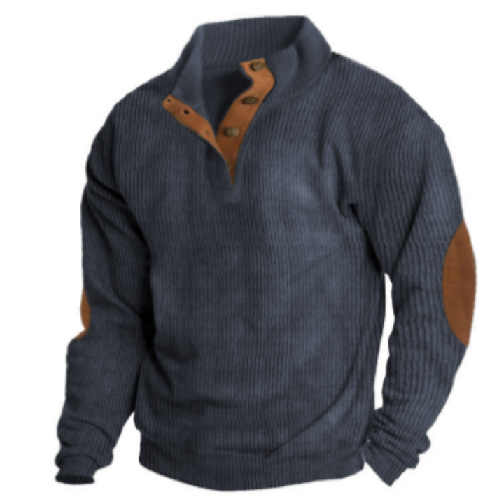 Levoire | Pull chaud pour hommes vintage Gris