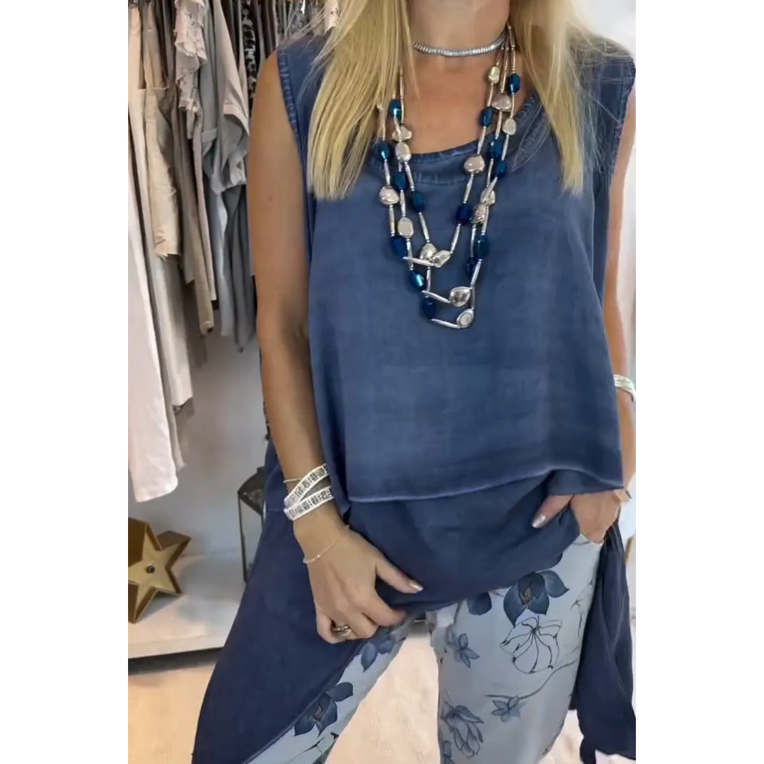 Levoire | Lssiges Sans Manche Top Et Pantalon Troit Pour Femmes