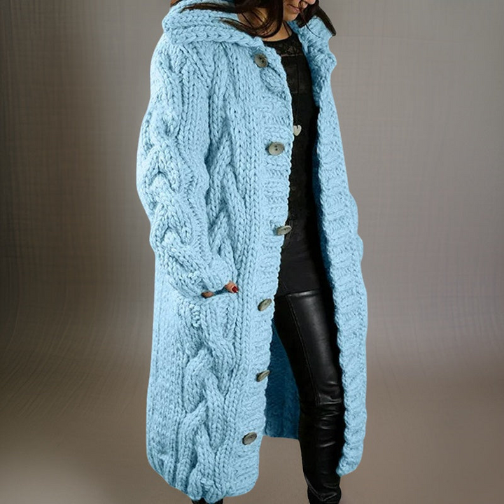 Levoire | Long Cardigan Femmes Cozy Days Bleu ciel
