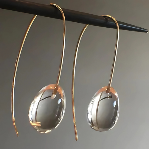 Levoire | Fabrication De Vin Boucles D'Oreilles En Cristal Gris