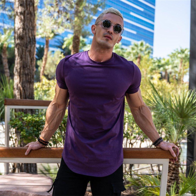 Levoire | T-shirt pour hommes Confortable Slim Fit T-shirt à manches courtes pour hommes Lilas