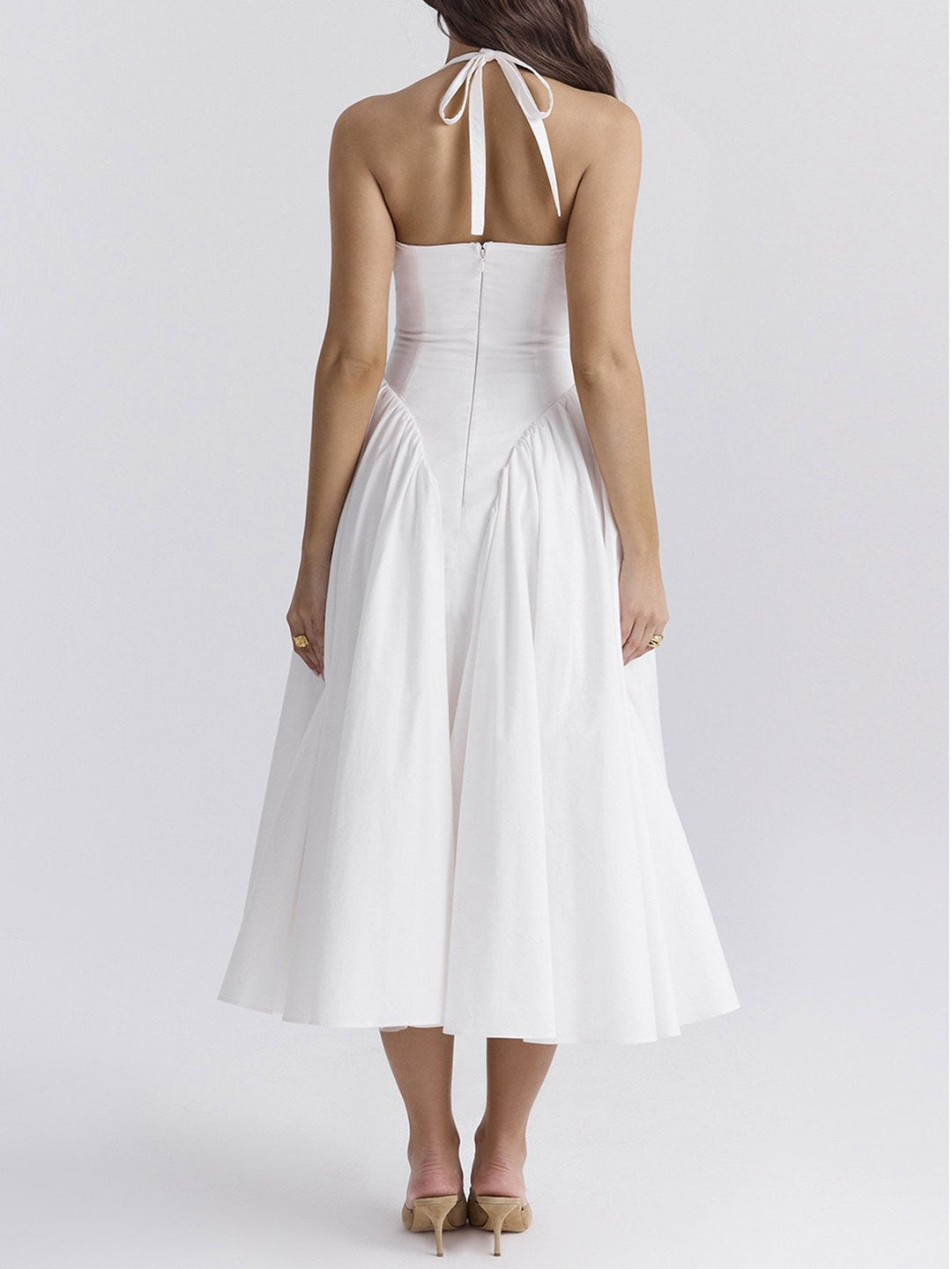 Levoire | Robe midi à encolure en V profonde