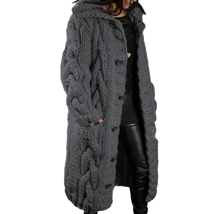 Levoire | Épais Cardigan Pour Les Jours Plus Frais Gris foncé