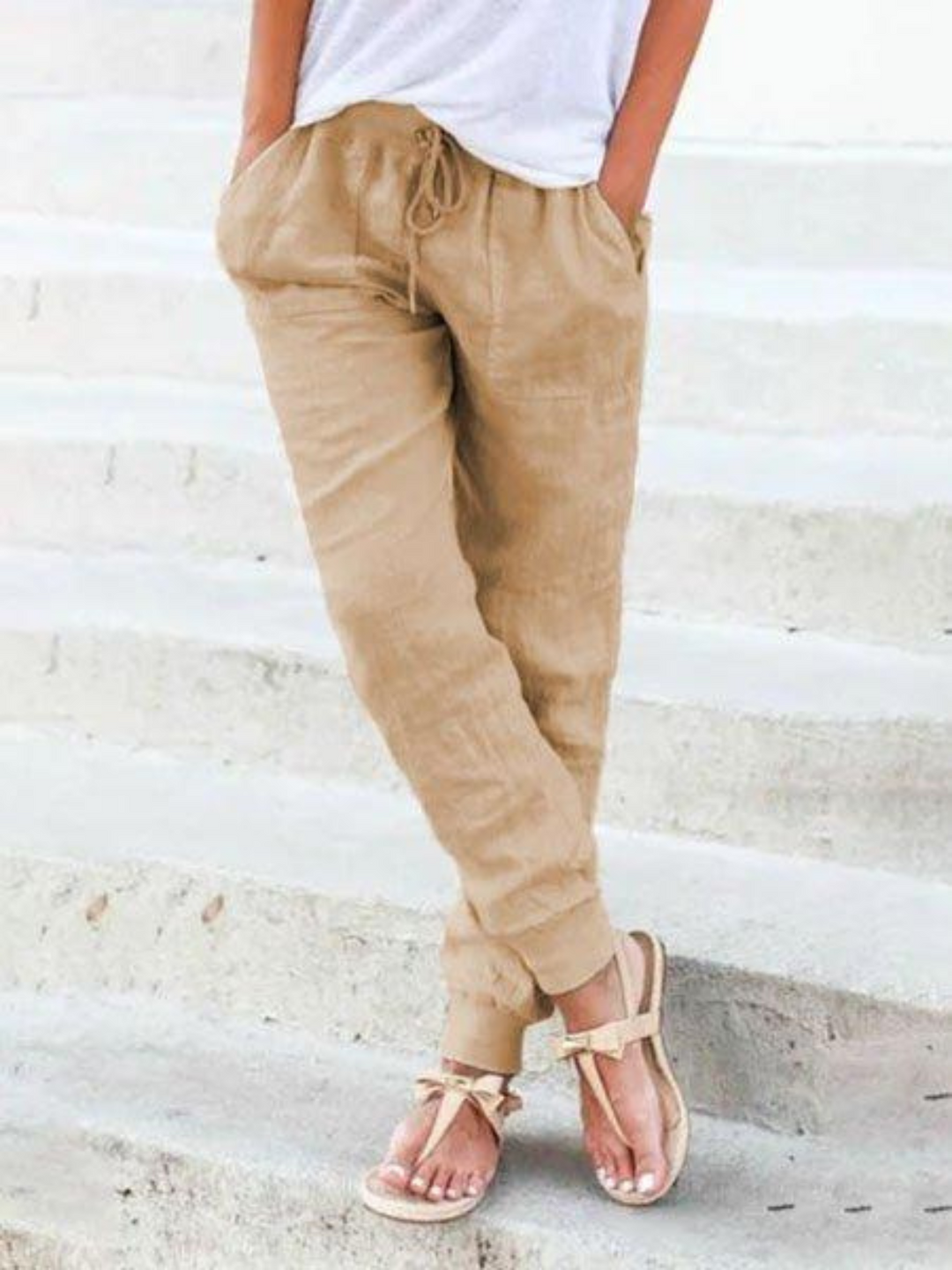 Levoire | Pantalon Confortable Pour Femmes Khaki