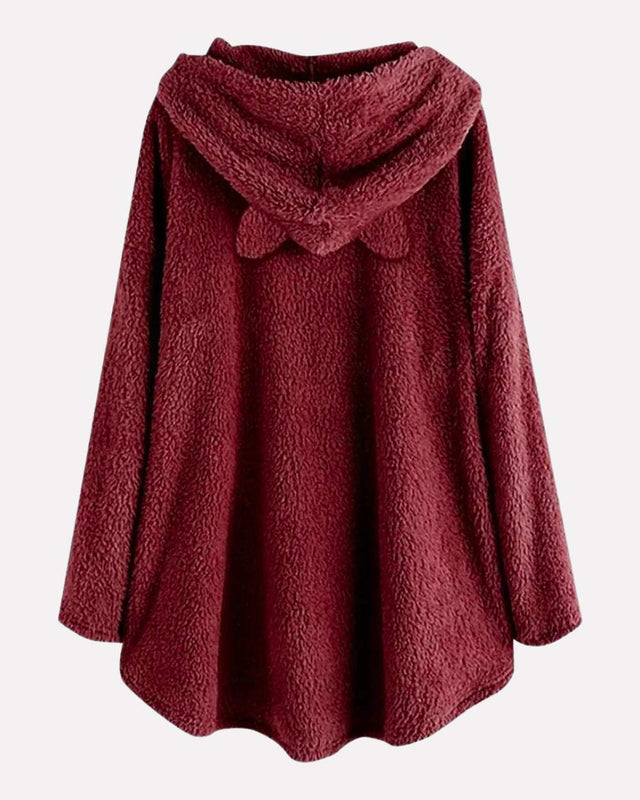 Levoire | Pull À Capuche Long Avec Capuche Et Design Unique D'Impression De Chat