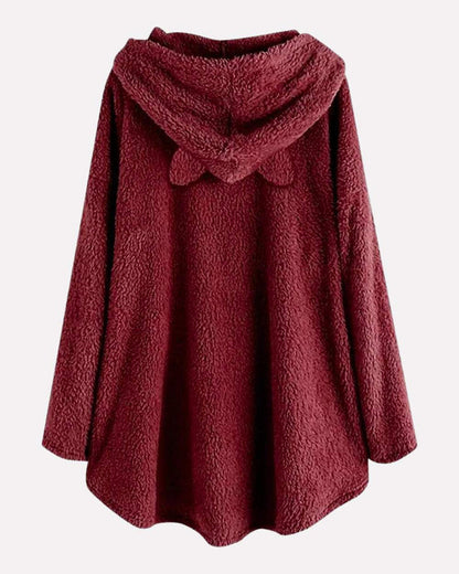 Levoire | Pull À Capuche Long Avec Capuche Et Design Unique D'Impression De Chat