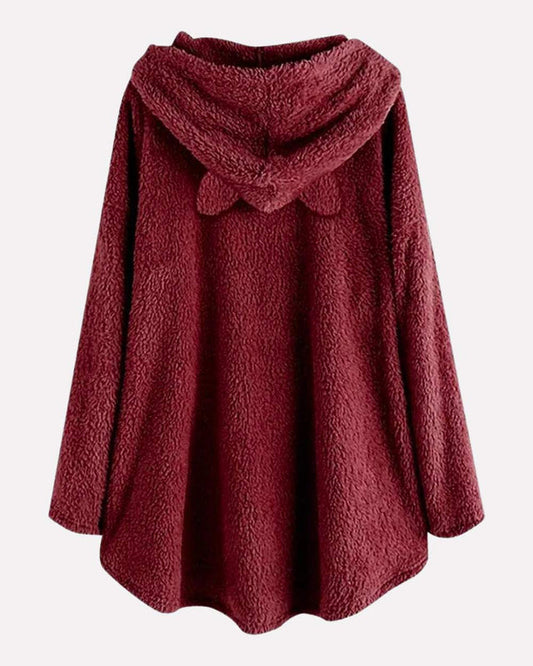 Levoire | Pull À Capuche Long Avec Capuche Et Design Unique D'Impression De Chat