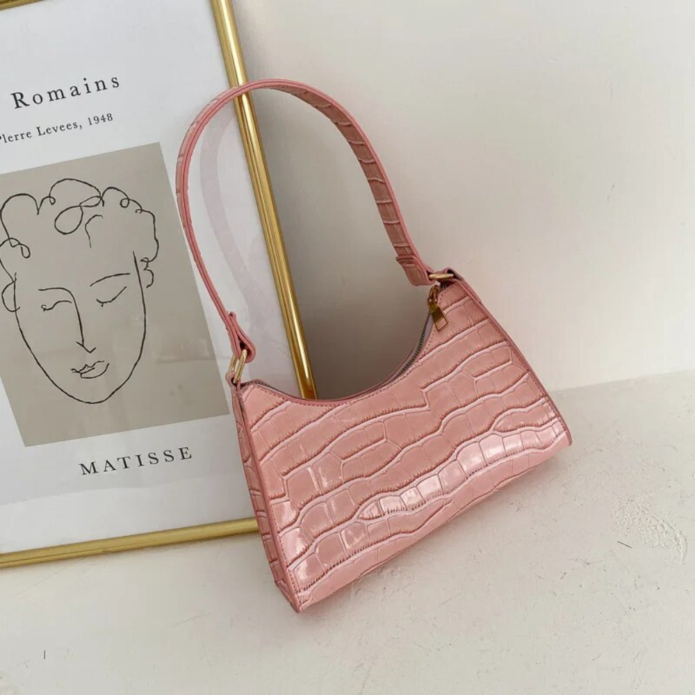 Levoire | Sac pour femmes élégante en cuir à épaule Rosa