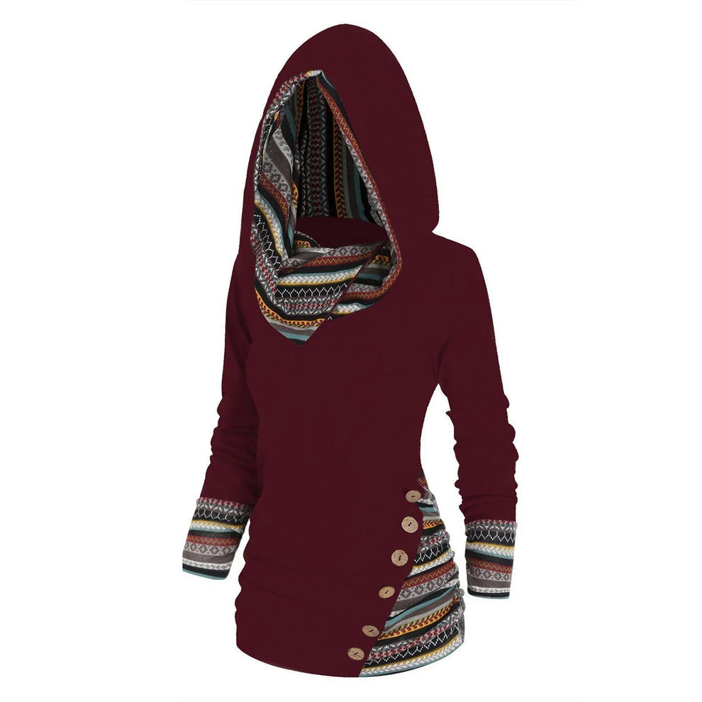 Levoire | Sweat À Capuche À Manches Longues Avec Rayures Rot