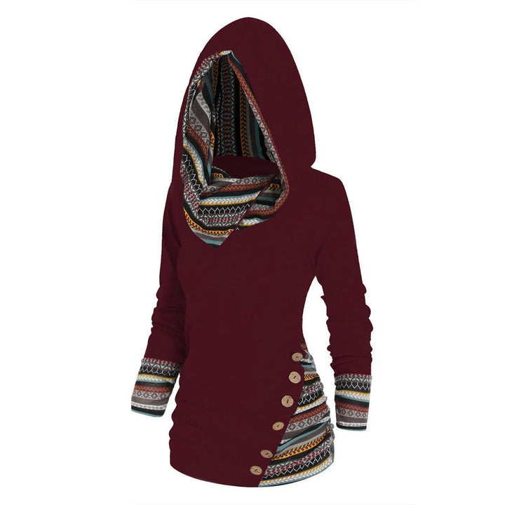 Levoire | Sweat À Capuche À Manches Longues Avec Rayures Rot