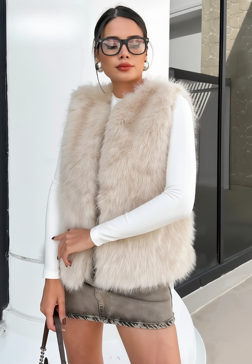 Levoire | Gilet Sans Manches Avec Un Design Moderne Et Polyvalent Beige