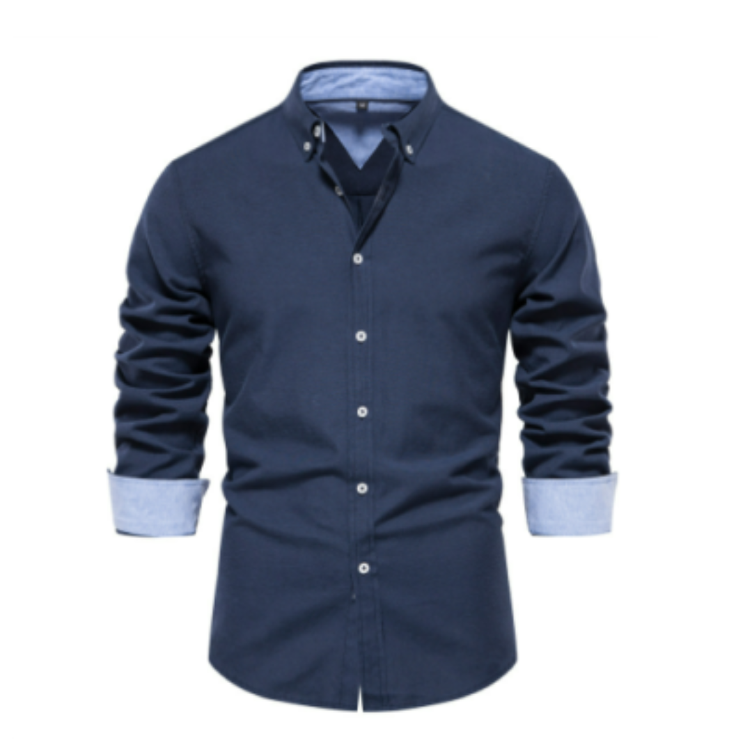 Levoire | Chemise Élégante Bleu Dunkel
