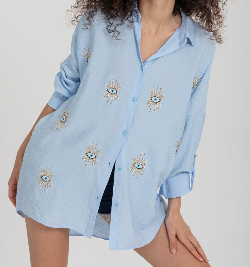 Levoire | Chemise Longues Femmes Manches Longues Bleu