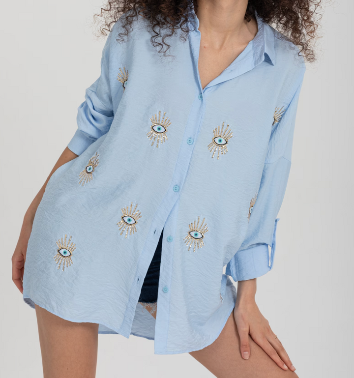 Levoire | Chemise Longues Femmes Manches Longues Bleu