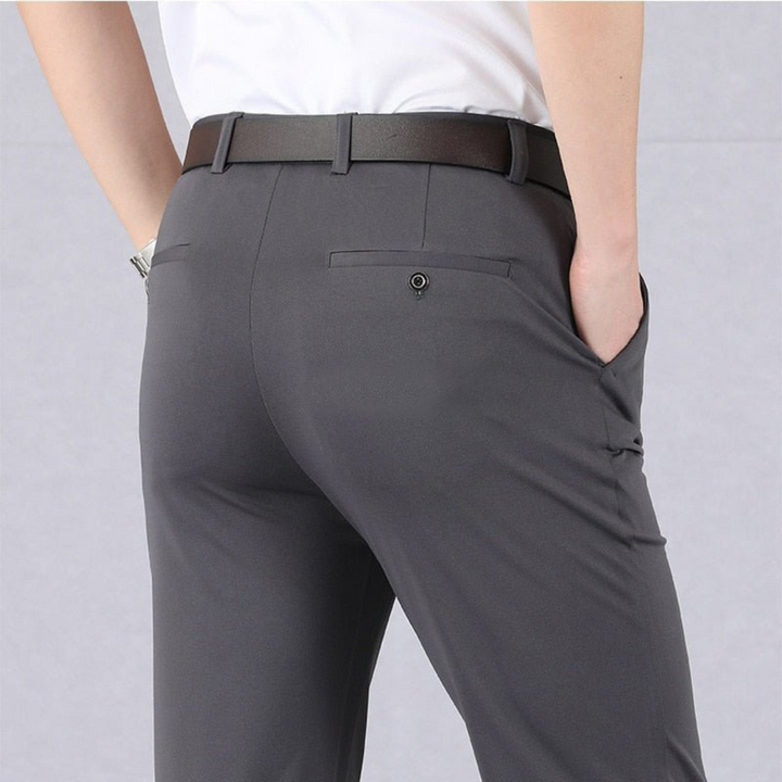 Levoire | Pantalon Confortable Pour Hommes À Coupe Décontractée Gris