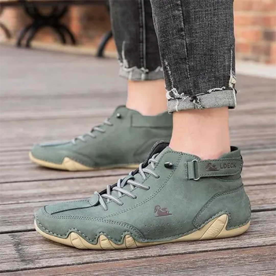 Levoire | Chaussures décontractées à chevilles pieds nus extérieur Vert