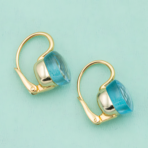 Levoire | Boucles D'Oreilles Goutte De Déclaration Bleues