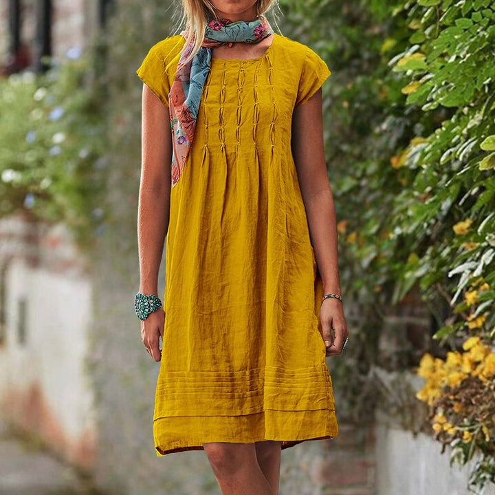 Levoire | Robe d'été manches légères Jaune