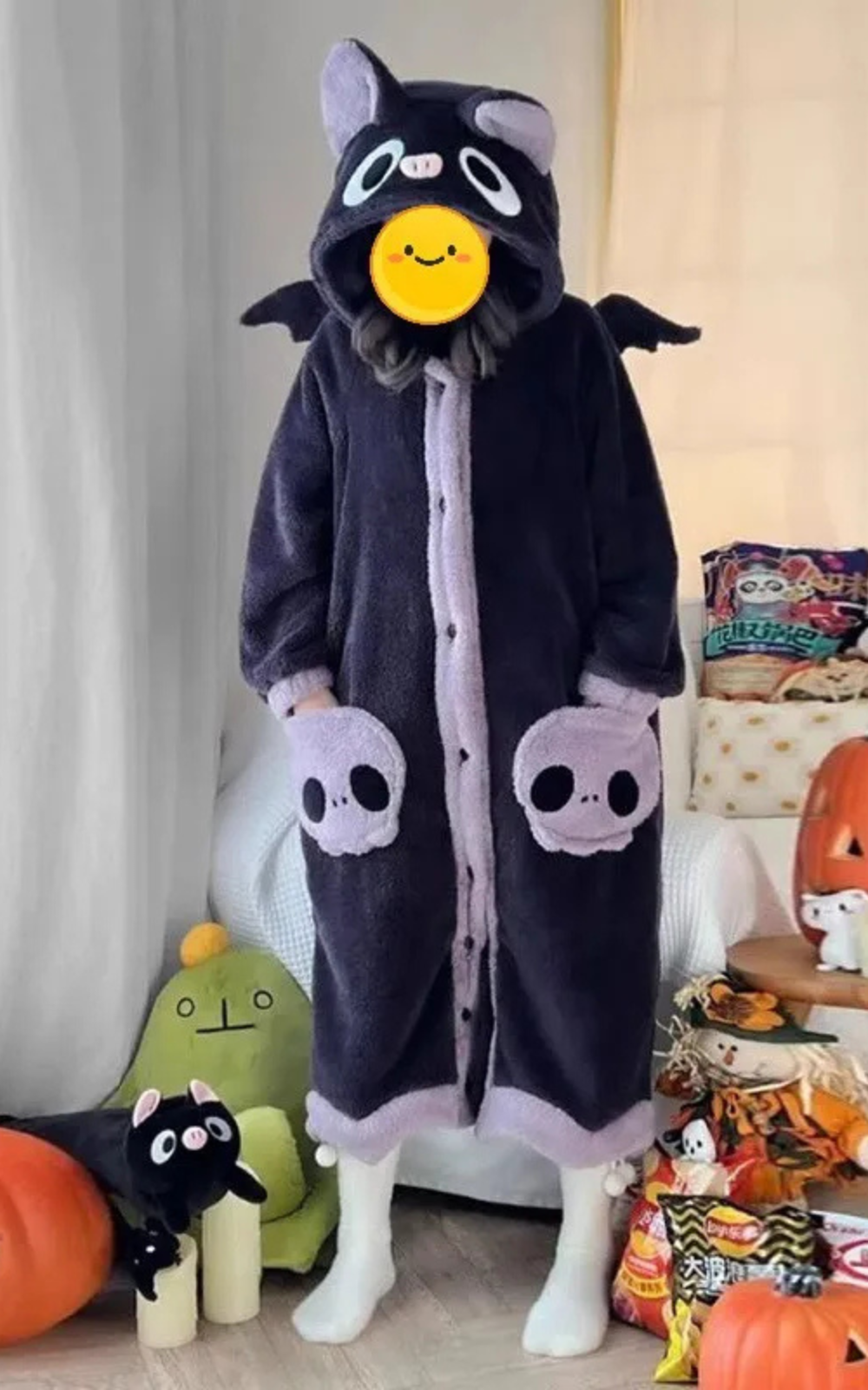 Levoire | Pyjama Femme Fox Cocooning Et Style Unique Noir
