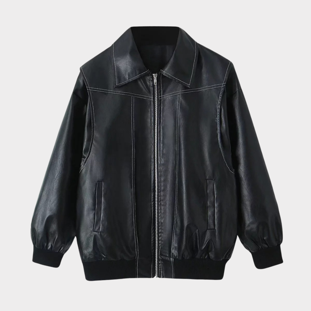 Levoire | Surdimensionné Bomber Jacket Noir