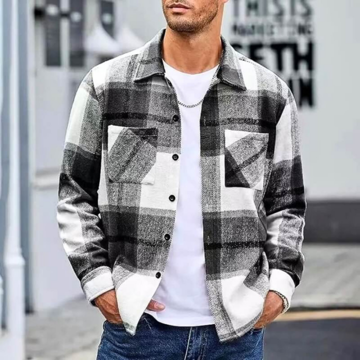 Levoire | Veste chauffante pour homme Style élégant Gilet en tricot pour hommes Noir