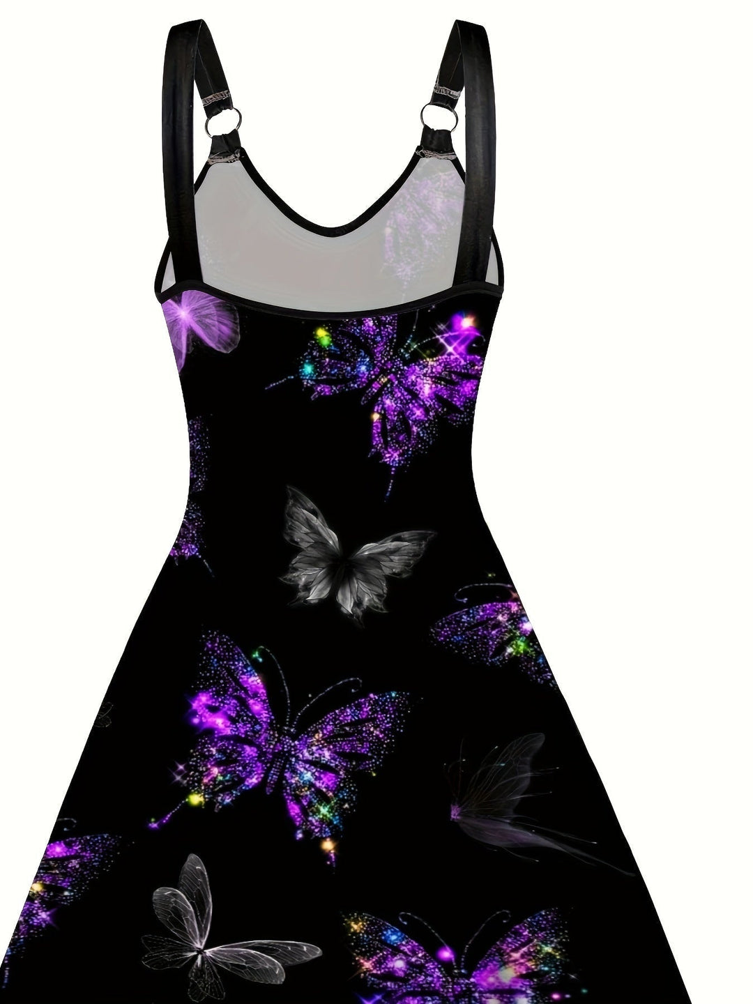 Levoire | Robe À Décolleté En V Imprimé Papillon Avec Des Cerceaux Pour Femmes