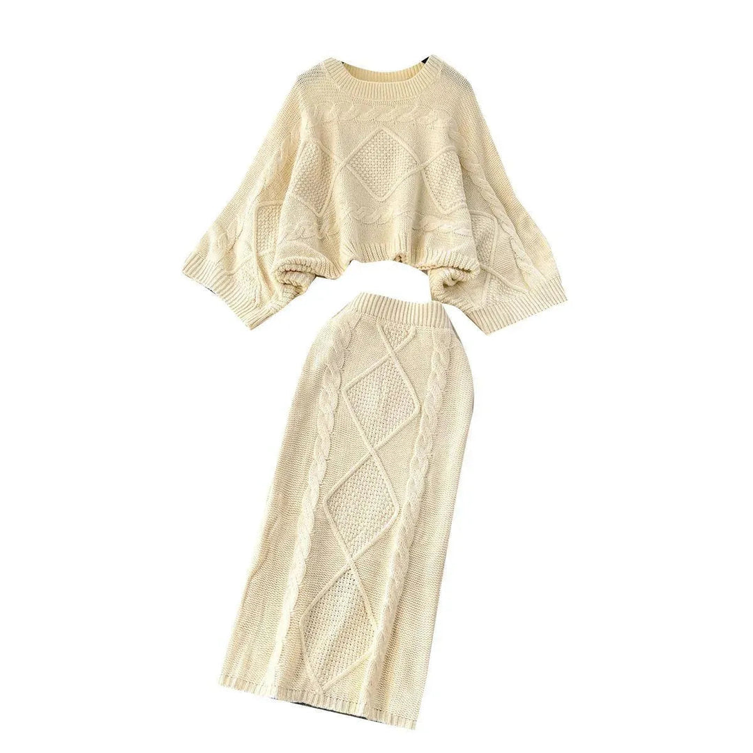 Levoire | Ensemble femme deux pièces en tricot dans un style français décontracté