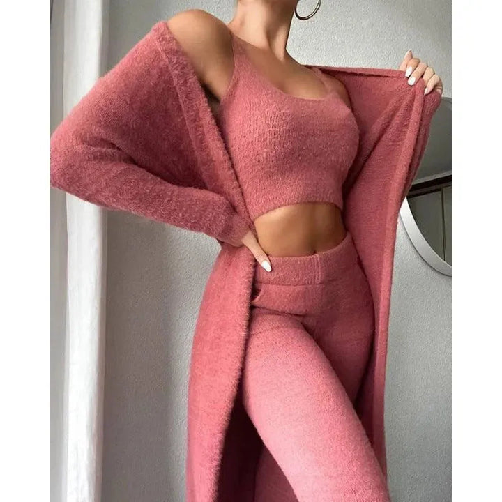 Levoire | Robe femme à haut en velours court et décolleté en V Rosa