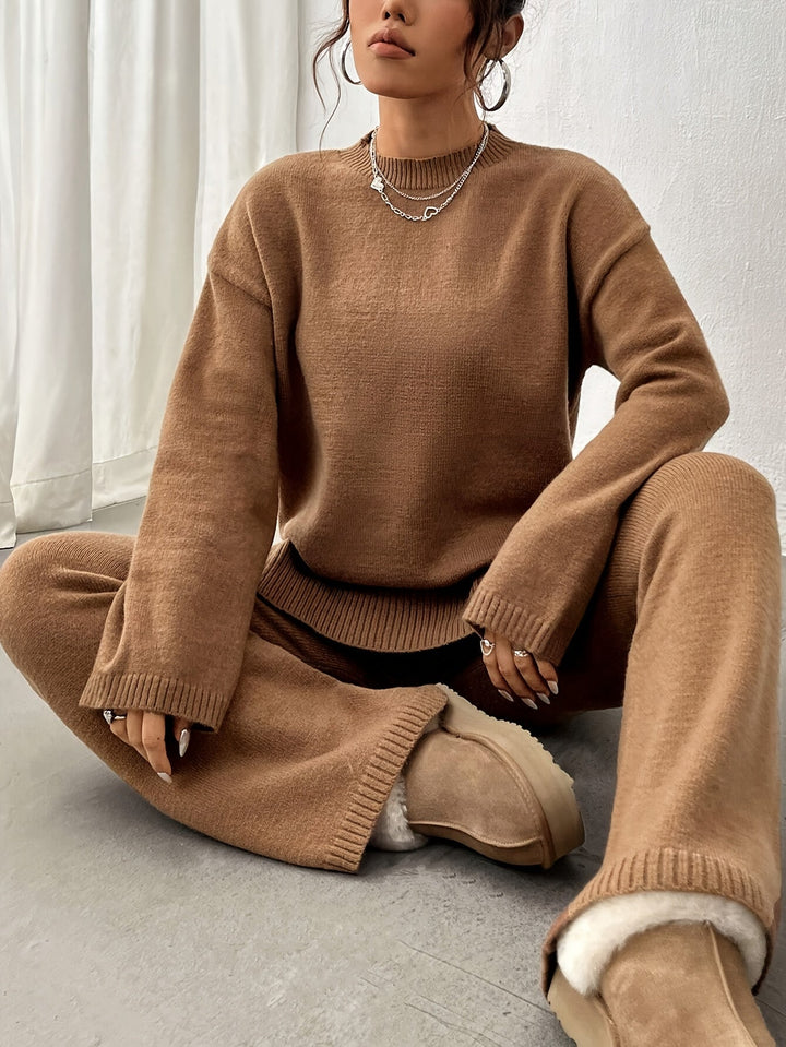 Levoire | Ensemble en tricot côtelé Khaki