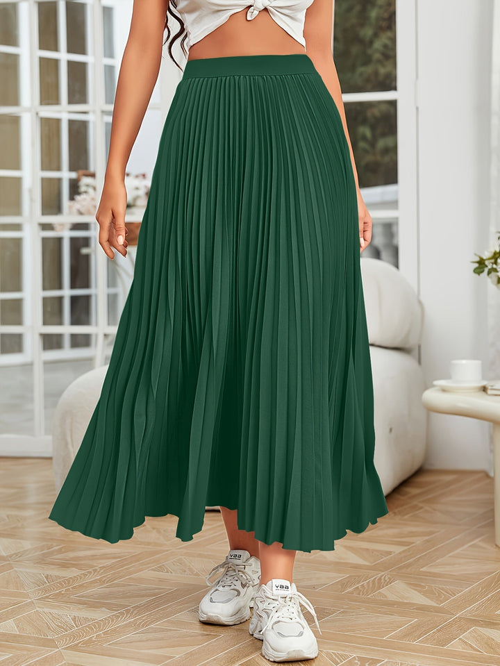 Levoire | Plissé Uni Boucle Coupe Jupe
