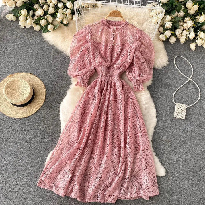 Levoire | Robe en dentelle vintage élégante Rosa Une taille