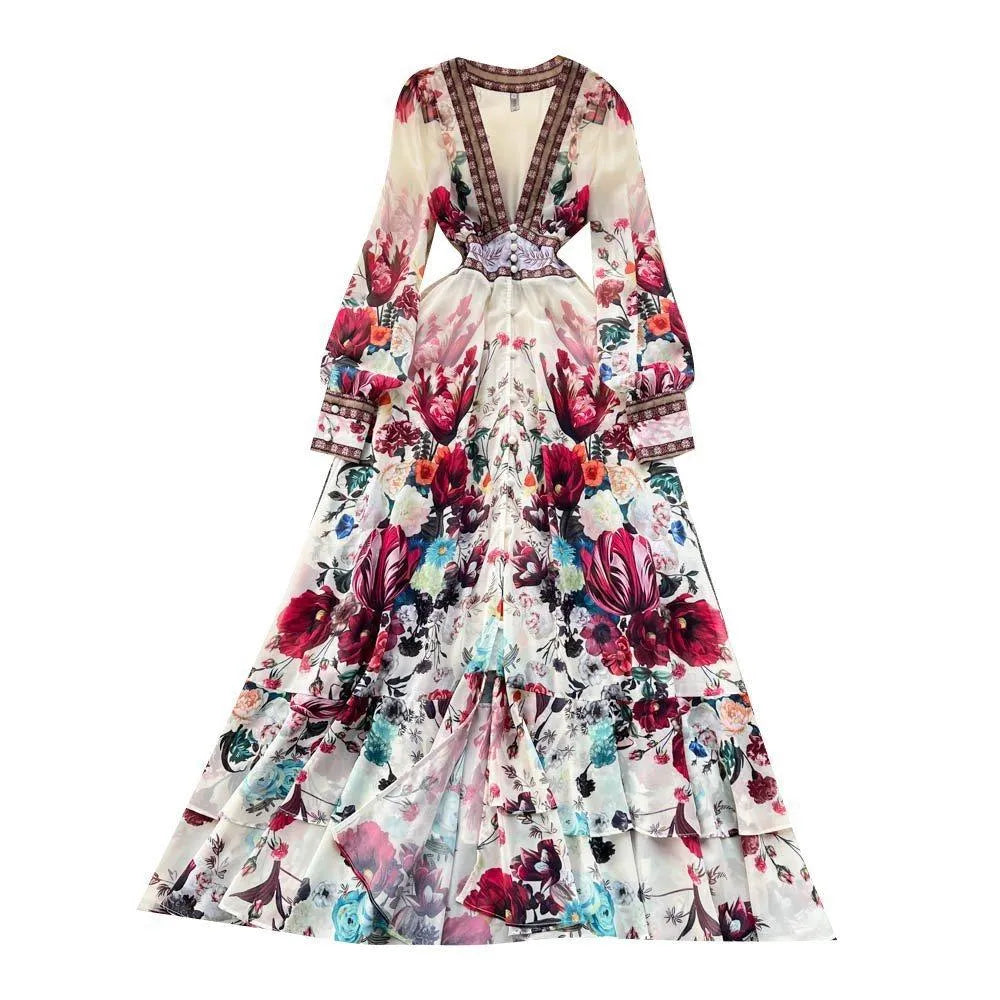Levoire | Chiffon robe à ligne A
