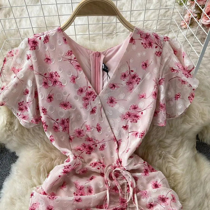 Levoire | Robe rétro française vent doux fleur de lotus V