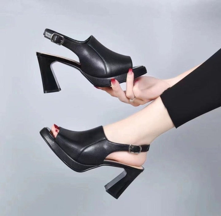 Levoire | Femme talons imperméables Noir