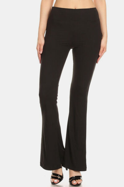 Levoire | Leggings Noirs Évasés Taille Haute