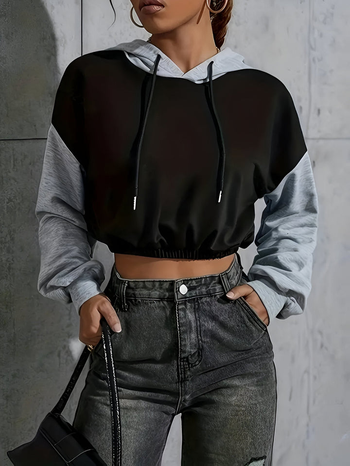 Levoire | Sweat À Capuche Élégant Noir et gris
