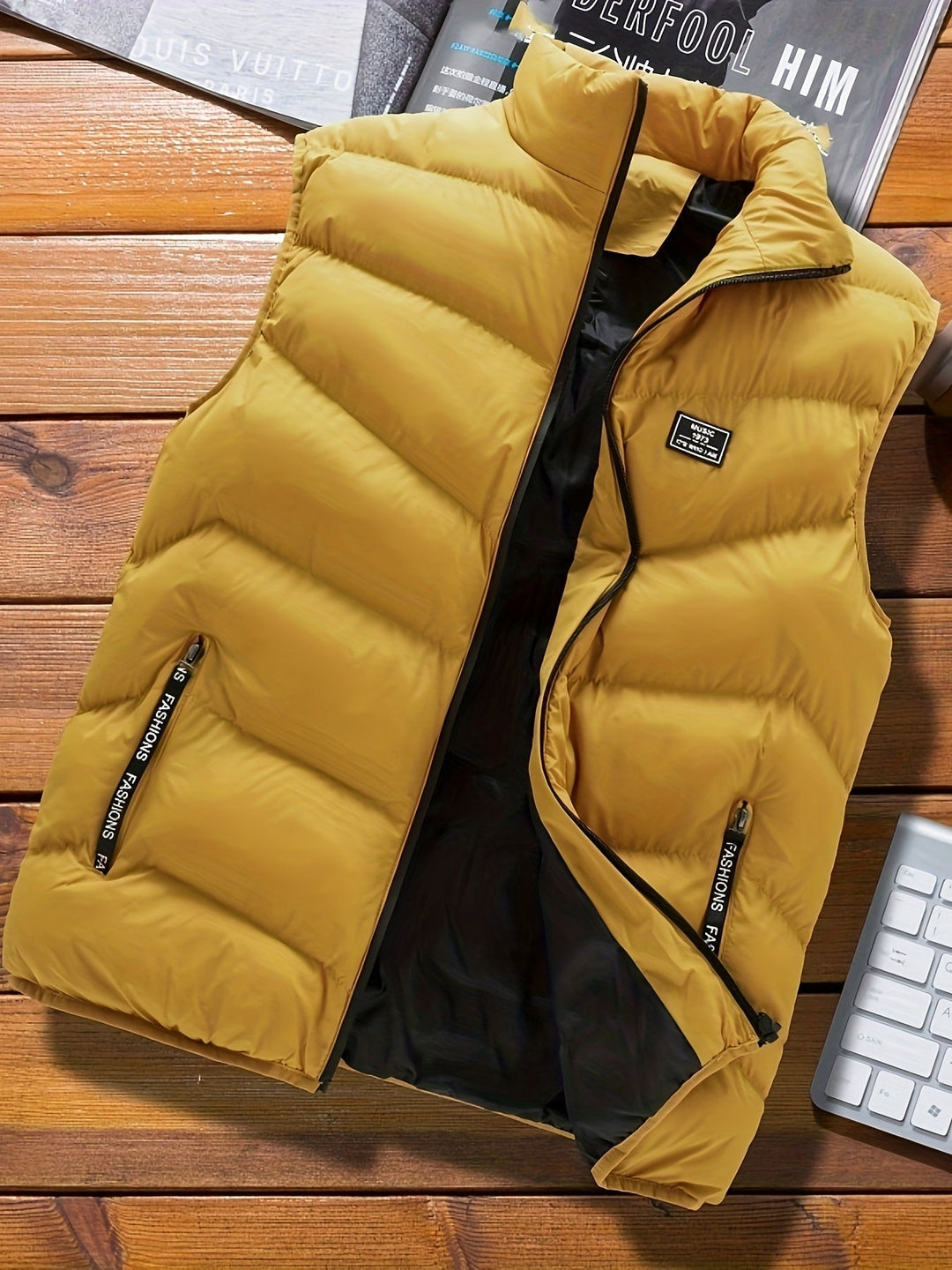 Levoire | Veste avec poches zippées Jaune
