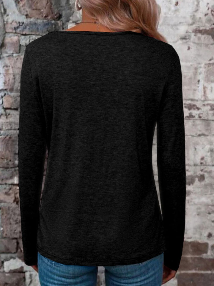 Levoire | Risti V-neck Long Sleeve T-shirt